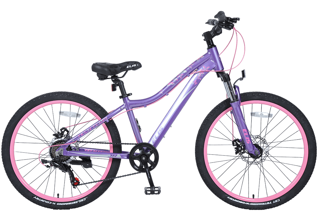 картинка Велосипед Tech Team Elis 24" (фиолетовый) 2024 | велосалон Драйв г. Липецк